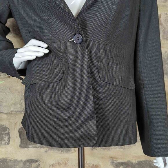 Classiques Entier Atelier Gray Blazer 100% Virgin Wool Woman's Size 10 - Picture 4 of 15